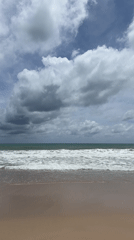 Morning beach scenes documented in Choeng Thale, Thailand