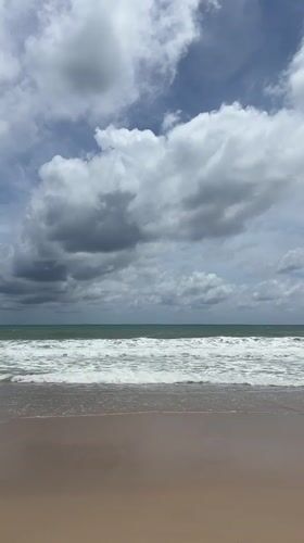 Morning beach scenes documented in Choeng Thale, Thailand