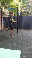 Morning workout session at an outdoor fitness area in Sochi