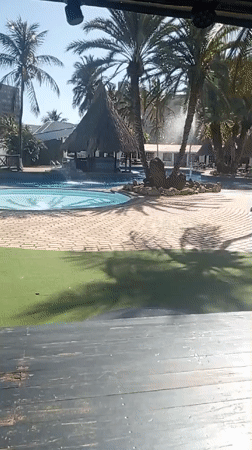 Tourist captures poolside and street scenes in Porlamar, Venezuela