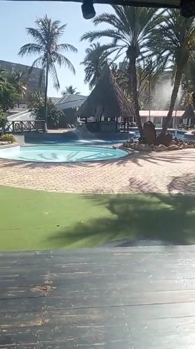 Tourist captures poolside and street scenes in Porlamar, Venezuela