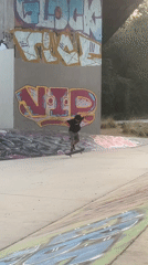 Skating and hanging at a graffiti-covered underbridge skatepark in L'Hospitalet