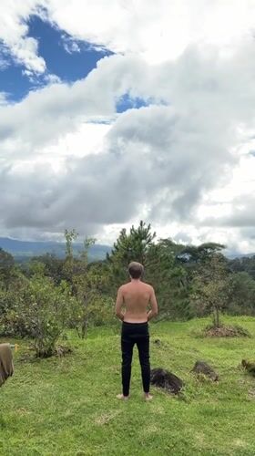Yoga and quiet hillside time in Ban Khun Wang's mountain scenery