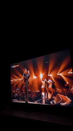 TV viewer watches Israel's music competition performance in Bulgaria