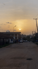 Evening life documented across two Nigerian cities during sunset
