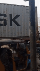Street scenes with rickshaws, trucks documented in Nigerian towns