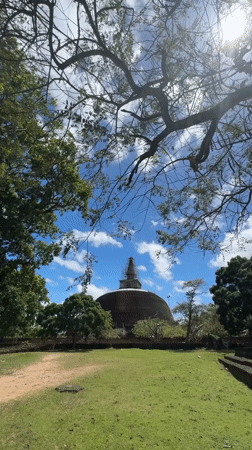 Ancient Buddhist ruins documented at Polonnaruwa archaeological site, Sri Lanka