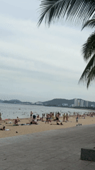 Busy overcast morning at Nha Trang's beachfront