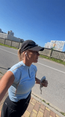 Morning jogger documents sunny run through Sochi streets