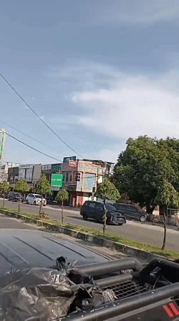Mosque construction documented in Pantegajah, Indonesia