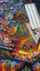 Godzilla pinball machine captured in Cape Coral gameplay footage