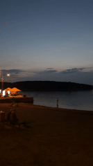 Dusk to dark: waterfront, city streets, and a sound check