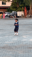 Active morning at Ko Pha-ngan's waterfront promenade