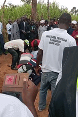 Funeral service with burial and celebration held in Kenya