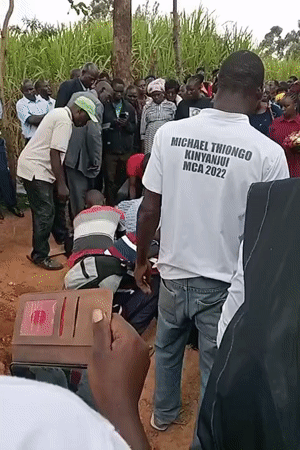 Funeral service with burial and celebration held in Kenya