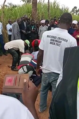 Funeral service with burial and celebration held in Kenya