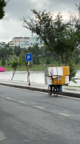 Early morning lakeside life documented around Da Lat's Xuan Huong Lake