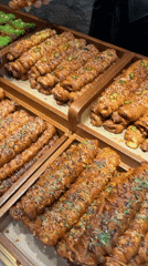 Bakery display and electric scooters captured in Chongqing