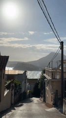 Quiet sunny afternoon captured on Montenegro coastal town street