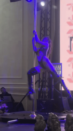 Pole dancing performance documented by witnesses in Skopje