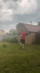 Summer afternoon leisure activities documented in Saint Petersburg dacha area