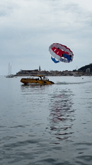 Tourist activities observed along Budva waterfront during morning hours