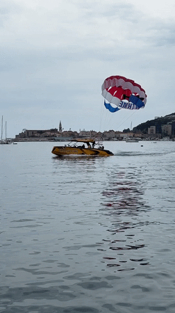 Tourist activities observed along Budva waterfront during morning hours