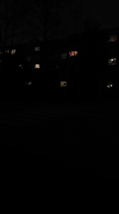 Nighttime residential scene documented in Kavarna, Bulgaria