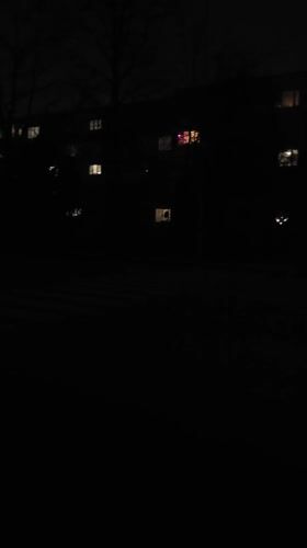 Nighttime residential scene documented in Kavarna, Bulgaria