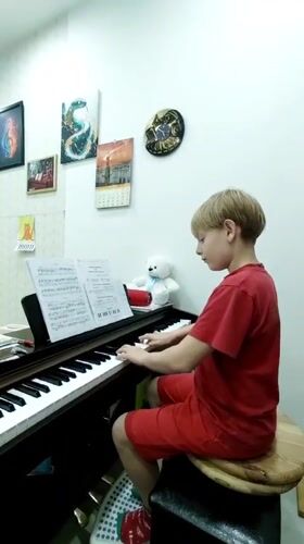 Children's playtime and piano lessons captured in Podgorica facility