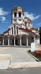 Cathedral complex documented in downtown Burgas, Bulgaria