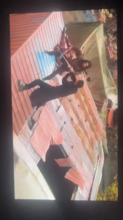 Action movie scenes recorded off television screens in Nigeria