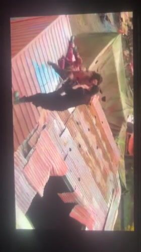 Action movie scenes recorded off television screens in Nigeria