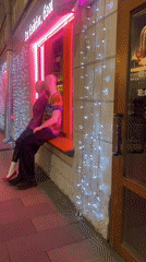 Moscow nightlife venues captured in evening documentation