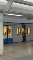 Moscow streets and metro at golden hour, late June evening