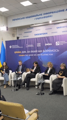 Five-person Crimea panel discussion held at Ukrinform headquarters