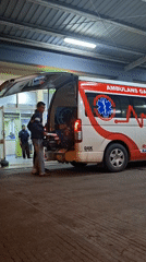 Ambulance with personnel spotted at Banda Aceh emergency room