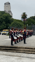 Routine Buenos Aires scenes: honor guard, subway stations, urban life