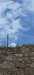 Yellow helicopter spotted flying over Sahún, Spain