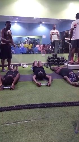 Group fitness session captured at Akwanga gym