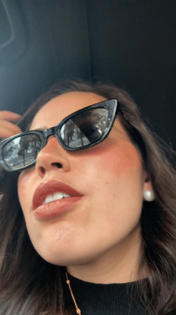 Woman singing in car captured in Mexico