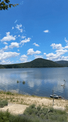 Serene lake views in Asparuhovo on sunny morning