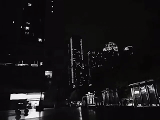 Nighttime urban scene documented in Yuzhong District public space