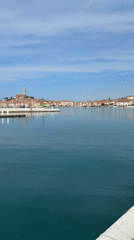 Rental yacht Aurora spotted at Rovinj marina waterfront