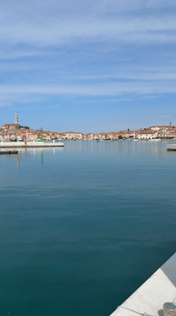 Rental yacht Aurora spotted at Rovinj marina waterfront