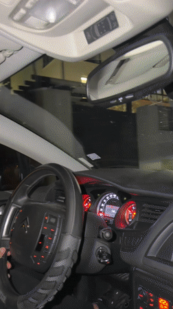 Night drive through residential Lozen, Bulgaria captured on camera