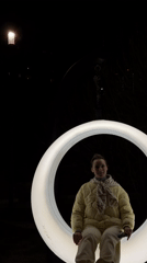 Nighttime art installation draws visitors to Perm waterfront park