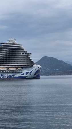 Cruise ship docks in Bar, Montenegro harbor draws onlookers