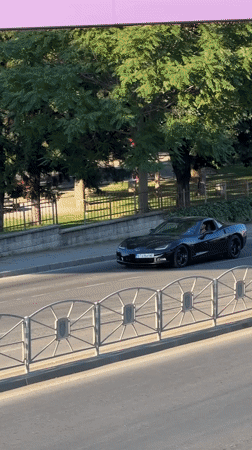 Performance car meetup rolls through Veliko Tarnovo on a June afternoon
