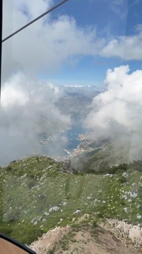 Tourists ride alpine coaster attractions in Kuk, Montenegro